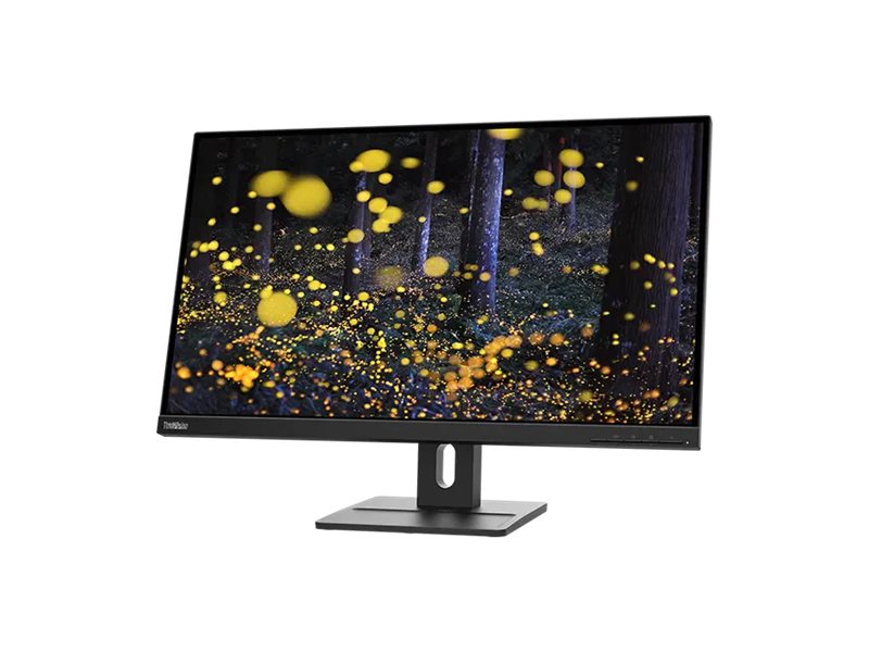 Lenovo ThinkVision E27q-20 - LED-skärm - 27 - 2560 x 1440 QHD @ 75 Hz - IPS - 350 cd/m² - 1000:1 - 4 ms - HDMI, DisplayPort - högtalare - korpsvart - för ThinkCentre neo 70t 11YU ThinkPad P15 Gen 2 20YQ | Datortillbehör - Bildskärmar & Tillbehör - Bildskärmar | GameStuff