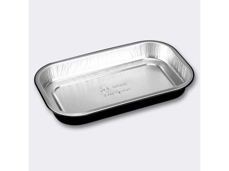 Foliebakke sort/alu 650ml 234x138x30mm 120stk/pak