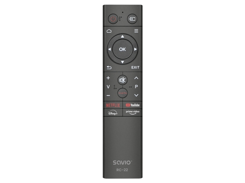 Savio Rc-22, Tv, Ir Trådløs, Sort