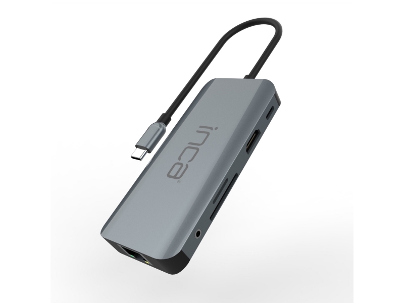 Inca Itpc-10Tx, Usb Typ-C, 3.5Mm, Hdmi, Rj-45, Usb 3.0, Usb Typ-C, Microsd (Transflash), Sd, 5000 Mbit/S, 60 Hz, 2160P