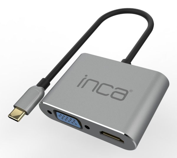 Inca Itpc-06Tx, Usb Typ-C, Hdmi, Usb 3.0, Usb Typ-C, Vga, 5000 Mbps, 30 Hz, 1920 X 1080 (Hd 1080), 3840 X 2160, 1080P, 2160P