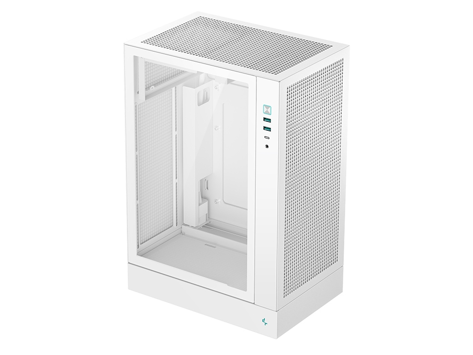 Deepcool Ch170 Plus Wh, Midi Tower, Pc, White, Micro Atx, Mini-Itx, Acrylonitrile Butadiene Styrene (Abs), Tempered Glass, Spcc, 16.4 Cm
