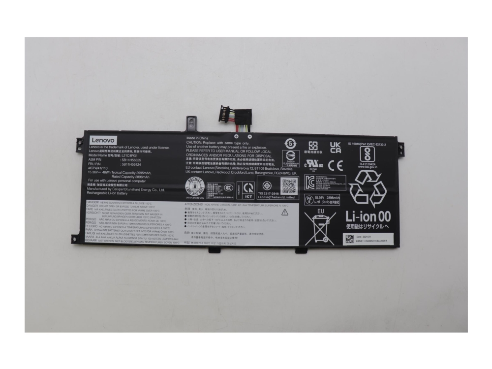 46Wh Internal Lithium-Ion Battery For Lenovo Thinkpad