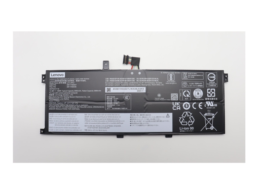 4-Cell 46Wh Internal Lithium-Ion Battery