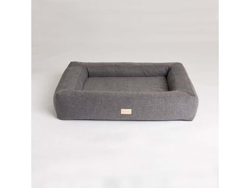 Shiro & Malou Box Bed Hundbädd Mörkgrå L 120cm