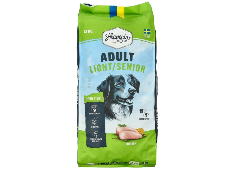 Heavenly Light & Senior Torrfoder För Hund 12Kg