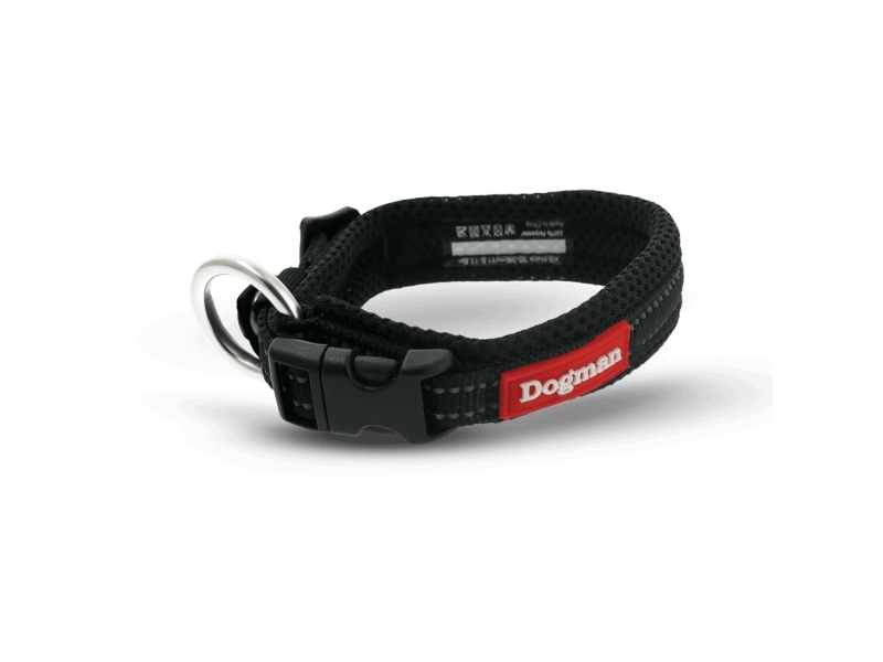 Dogman Air Mesh Gepolstertes Halsband Schwarz L