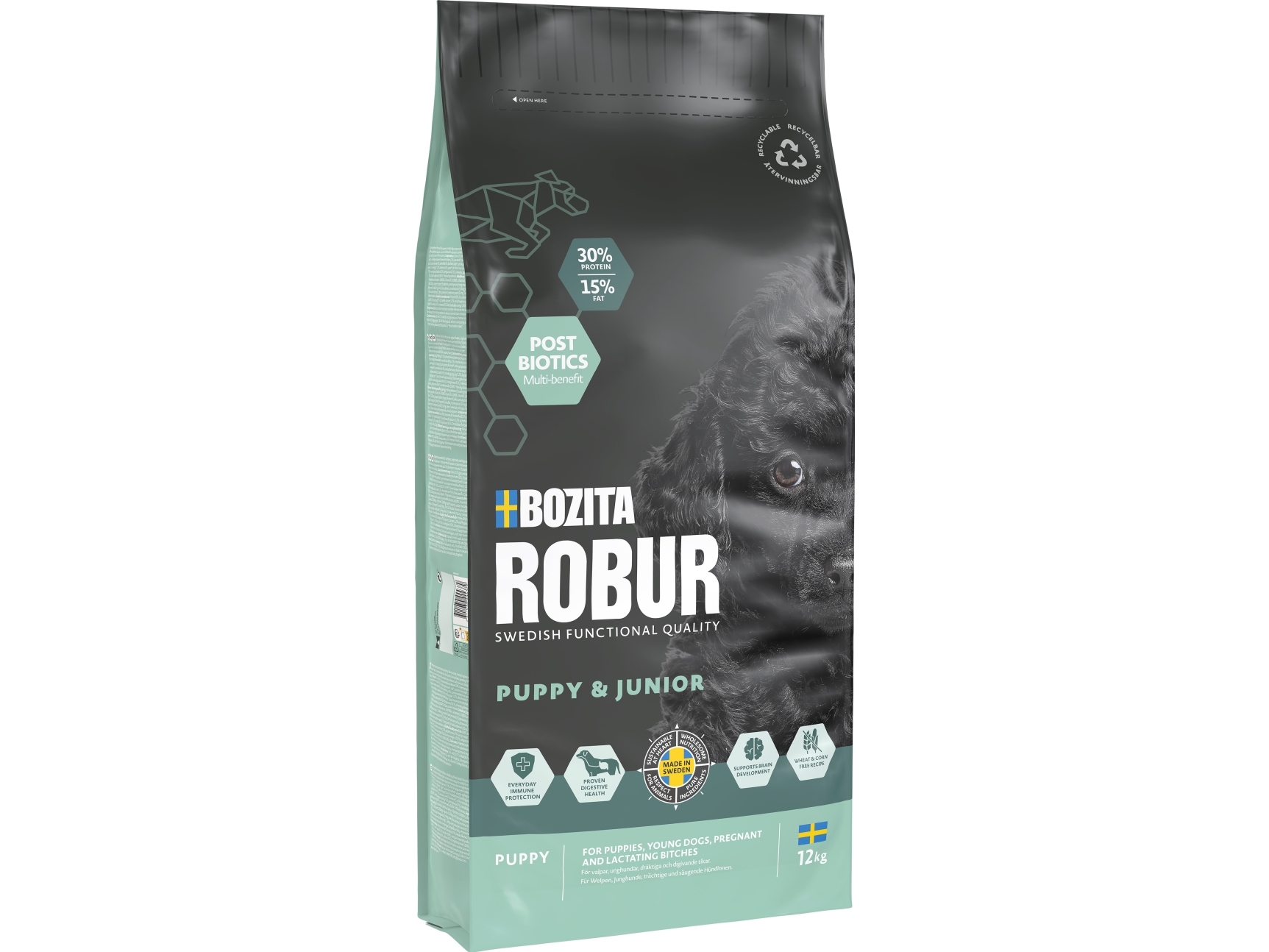 Bozita Robur Puppy &Amp Junior Hundetrockenfutter 12Kg
