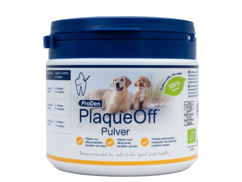 Produktfoto för ProDen Plaque Off Pulver för Hund och Katt (420 g)