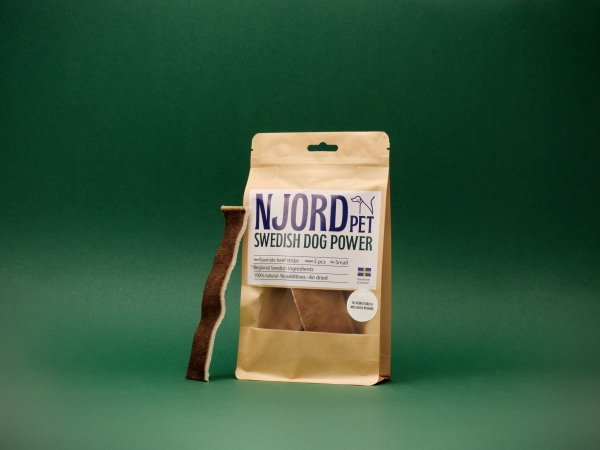 Njord Pet Rindfleisch-Strips 5Er-Pack Small 15 Cm