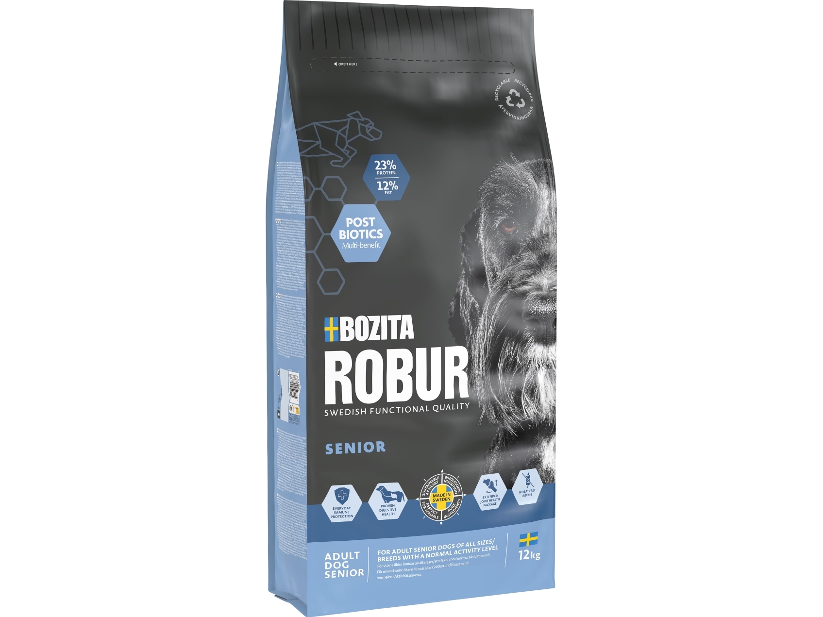 Bozita Robur Adult Senior Hundetrockenfutter 12Kg