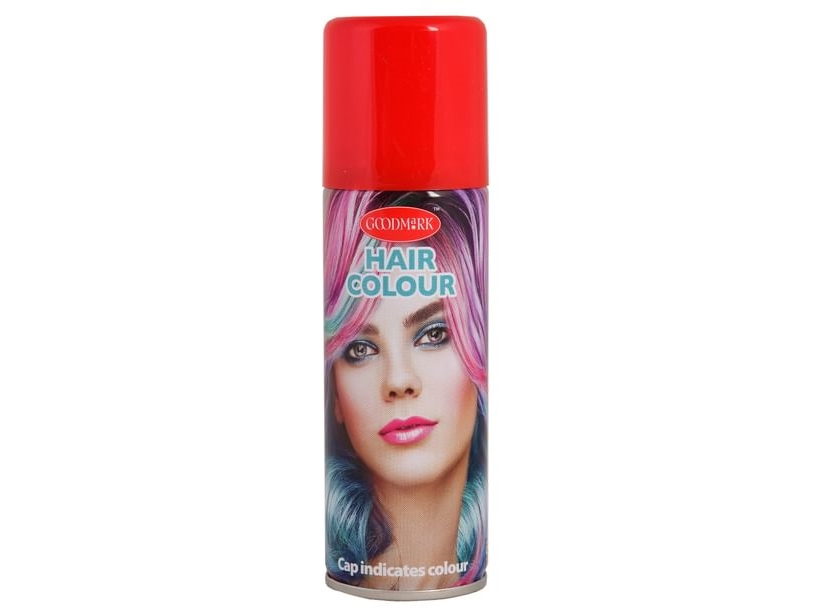 Rød hårspray, 125 ml | N - A | GameStuff