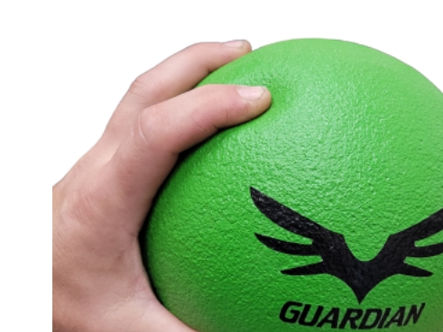 Guardian päällystetty vaahtomuovipallo 18 cm vihreä
