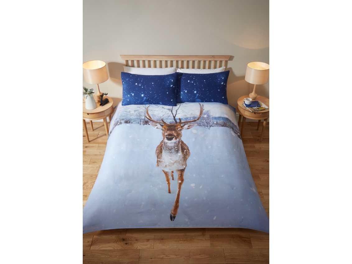 Julhjort Sängkläder 135 x 200 cm | Baby & barn - Textil och kläder - Linne och lakan | GameStuff