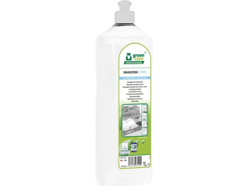 Håndopvask, Green Care Professional Manudish Zero%, 1 L - (10 Stk.)