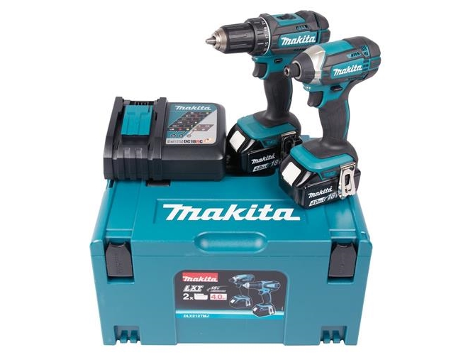 Makita batteridrivet verktygssats Accum. tool compl. 18V 2x4,0Ah Li-Ion (DDF482+DTD152) | Elverktyg - Prof. Akku verktyg - Verktygset | GameStuff