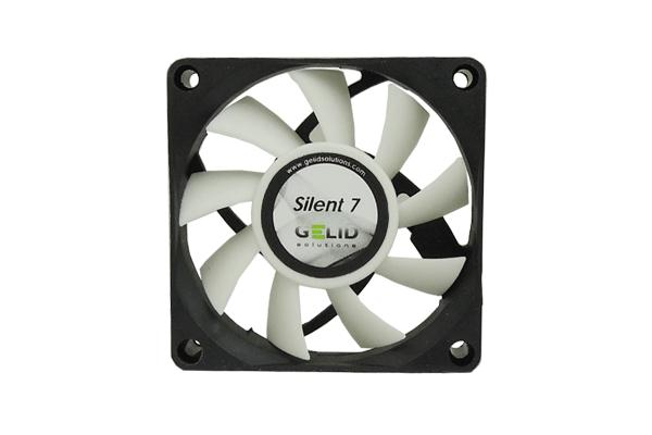 Gelid Solutions Silent 7, Ventilator, 7 cm, 2200 rpm, 19,8 dB, 33,66 dB, 21,8 kubikfod/min.