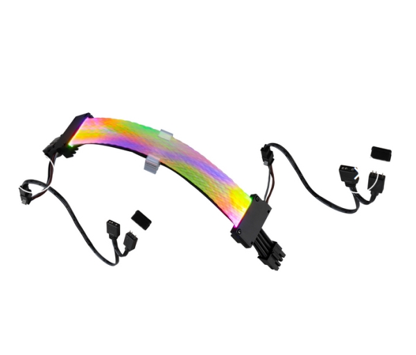 Gelid Solutions Ca-Rgb-16P-01, 0,3 M, Pci-E (6+2 Pin), Pci-E (6+2 Pin), Højre, Højre, Sort, Flerfarvet