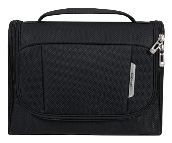 Samsonite Respark Toilet Kit, Unisex, Håndtaske, Lynlås, Frontlomme, Sort, Monokromatisk