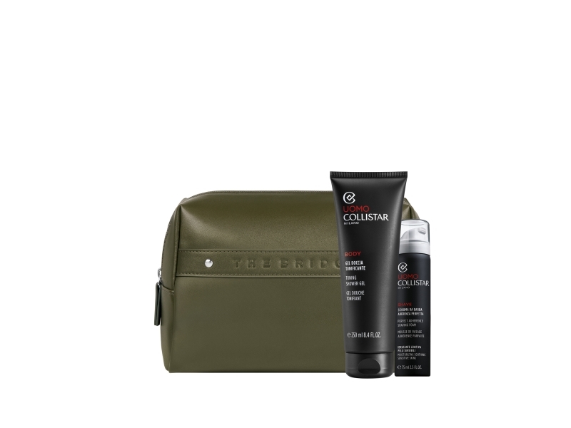 Collistar Set (Collistar Uomo Shower Gel 250Ml + Mini Foam 75Ml + Pouch)