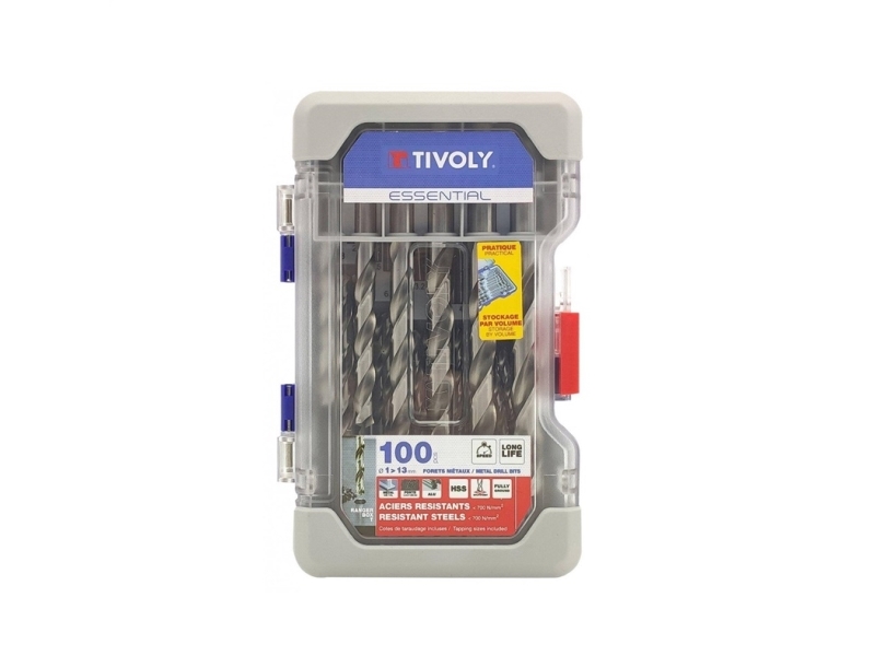 Tivoly Metal Drill Bit Set 100 Pcs