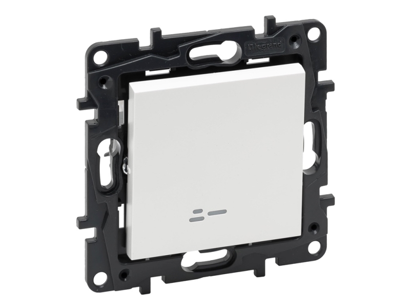 Legrand Schalter 1Kl Mit Licht Weiß