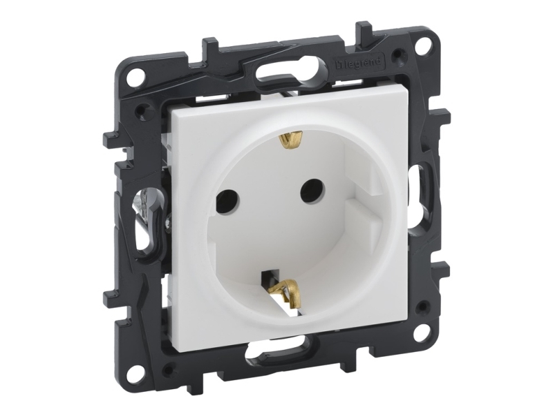 Legrand Rosette Med Spionterminaler Hvid