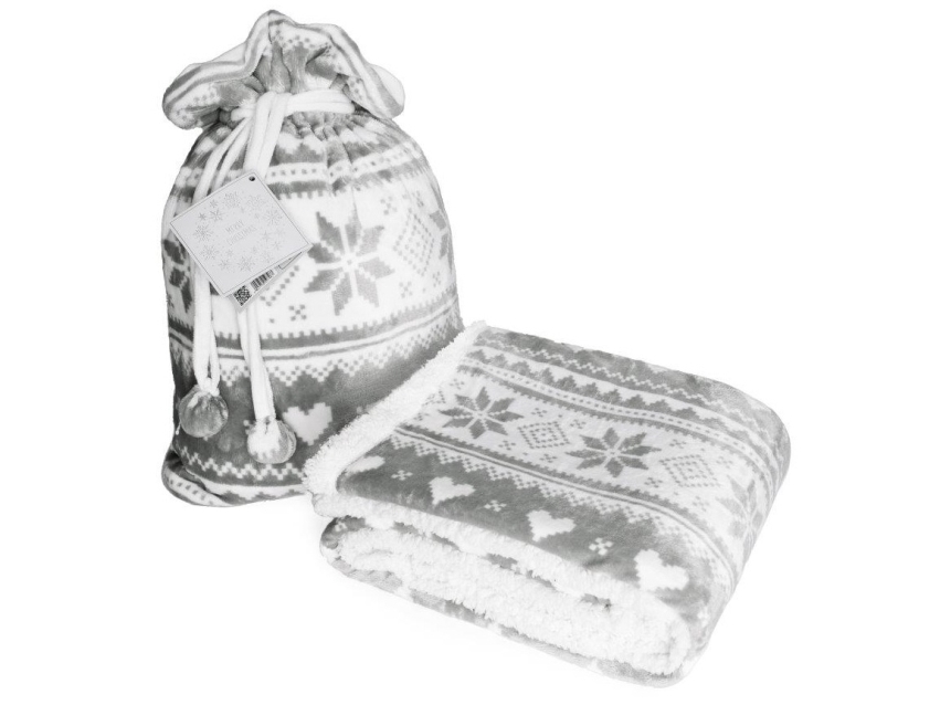 Jule Coral Fleece-filt - 150 x 200 cm, Ljusgrå | N - A | GameStuff