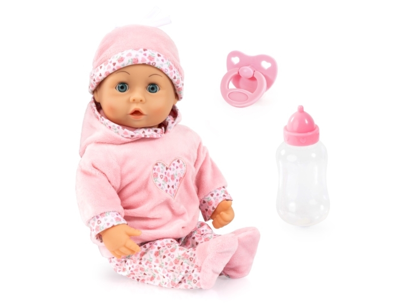 Bayer Design First Words Babydukke 38 cm med 24 funktioner, Hjerte