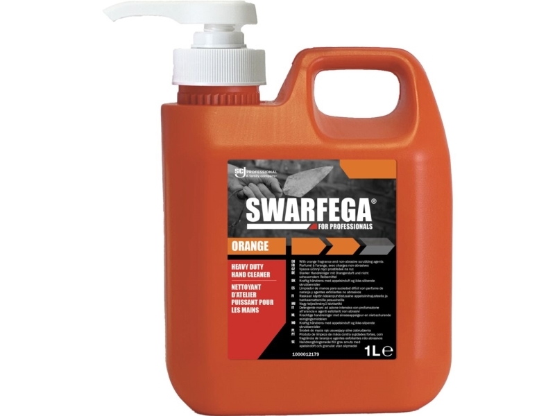 Håndrens, SC Johnson Swarfega Orange, 1000 ml, med farve og parfume - (6 stk.)