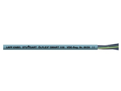 Lapp Ölflex Smart 108, Kabel Für Mittlere Spannung, Grau, Polyvinylchlorid (Pvc), Polyvinylchlorid (Pvc), Kupfer, 0.75 Mm²