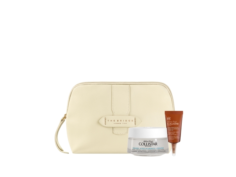 Collistar Set (Attivi Puri Hyaluronic Acid 50 Ml + Mini Eye Contour 5 Ml + Cosmetic Bag)