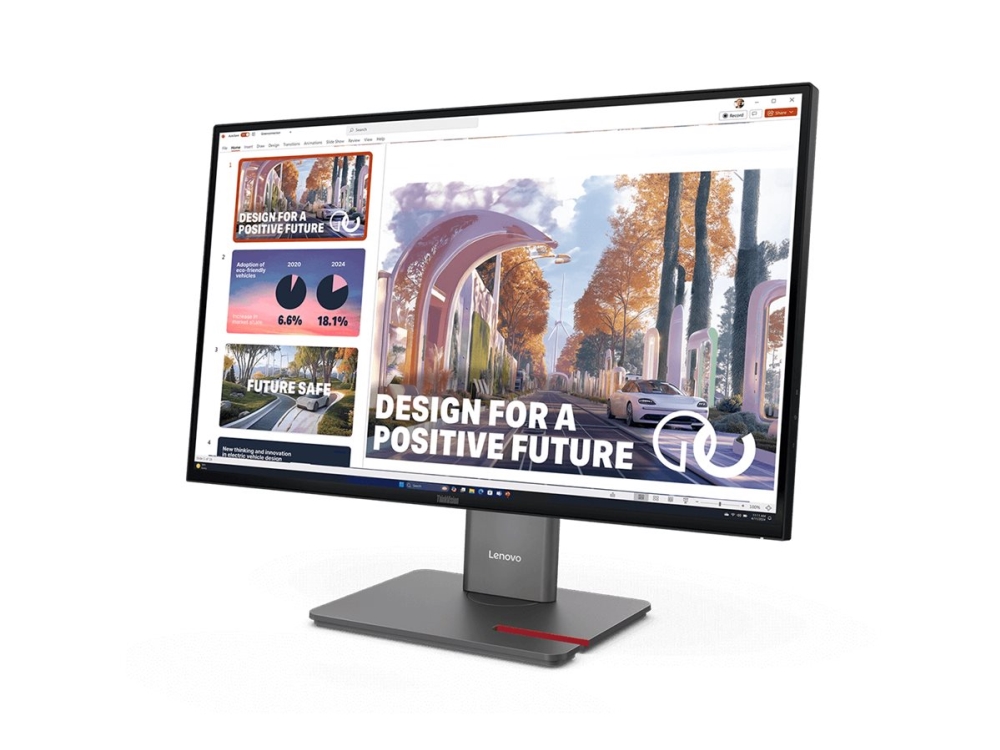 Lenovo Thinkvision P27qd-40 Monitor, 68,6 Cm (27"), 2560 X 1440 Pixel, Wide Quad Hd, Led, 6 Ms, Schwarz