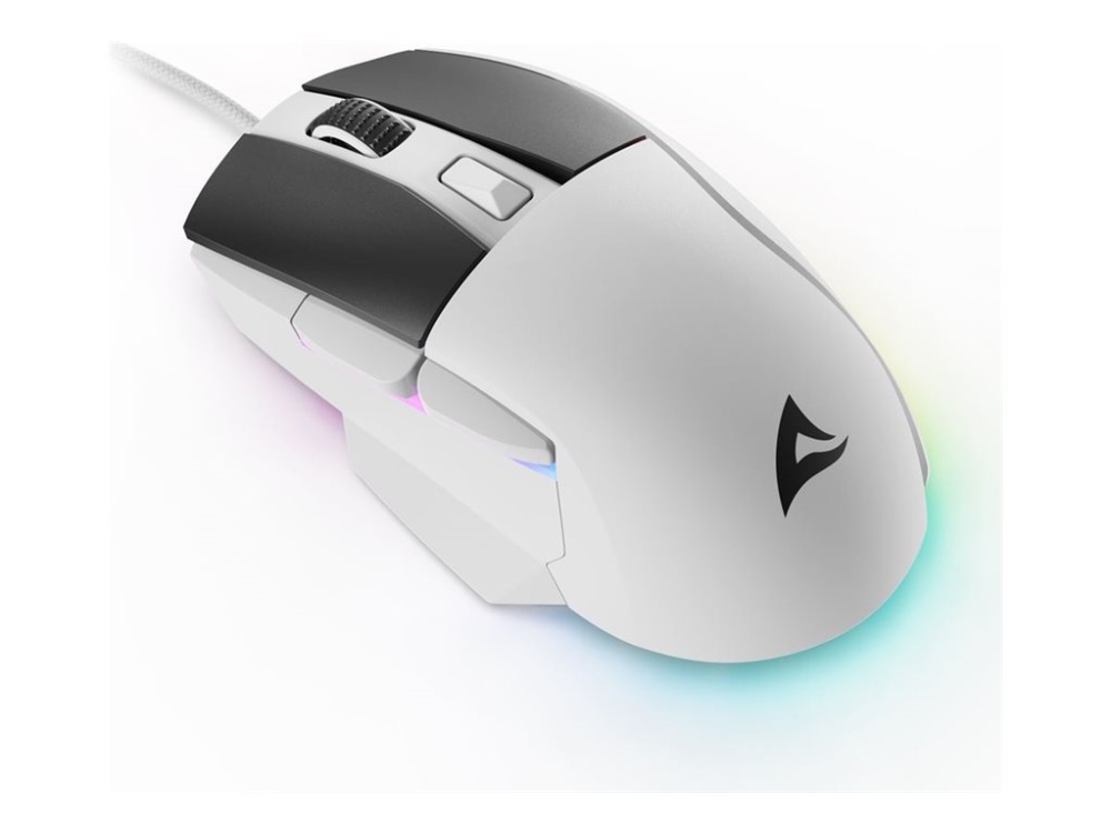 Sharkoon Sgm35, Rechts, Optisch, Usb Typ-A, 6400 Dpi, Weiß