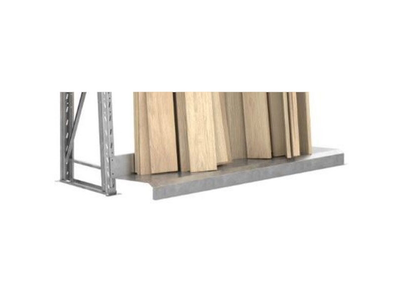 Underdel til listereol B 1850 x D 650 mm, forstærket og galvaniseret