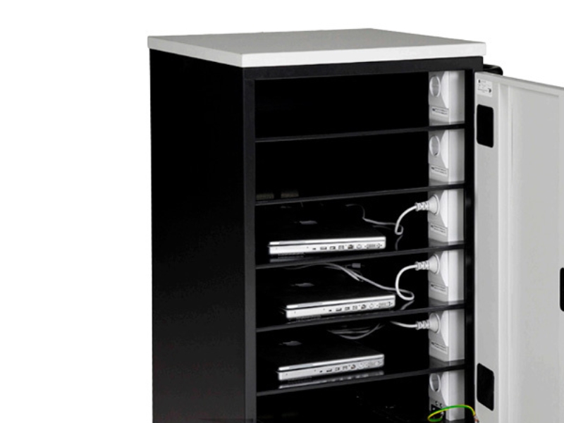 PC-vagn med 6-fackslås 7021 7035 | Möbler - Stolar & Stolmattor - Mottagning Stolar | GameStuff