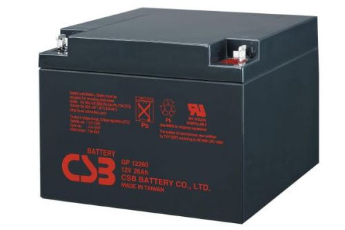 Csb Gp12260, Bleiakkumulator, 12 V, 1 Stück(E), Schwarz, 26 Ah, 8,5 Kg