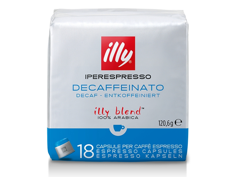 Illy Iperespresso Capsules Decaffeinated, Kaffekapslar, Espresso, 120,6 g, iperEspresso, 18 koppar, 18 m&aring;nad (er)