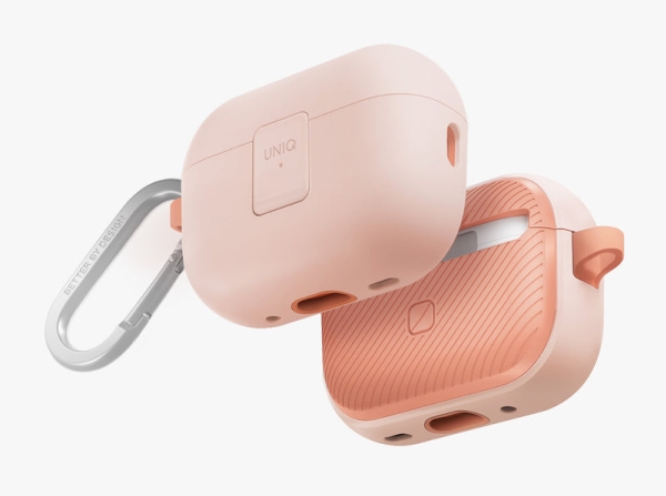 Uniq Etui Clyde Lock Case Airpods Pro 2(2022/2023) Pudroworóżowy-Różowy/Light Pink-Crepe Pink