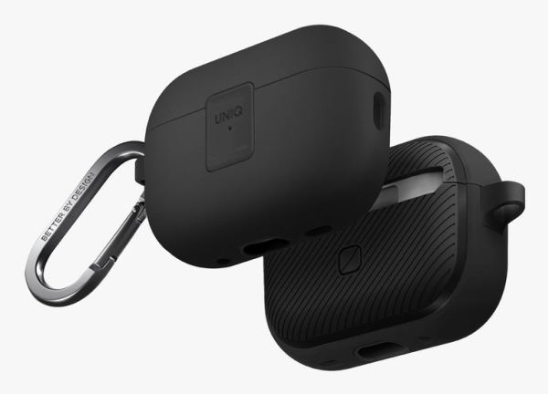 Uniq Etui Clyde Lock Case Airpods Pro 2(2022/2023) Czarno-Ciemnoszary/Charcoal-Dark Grey