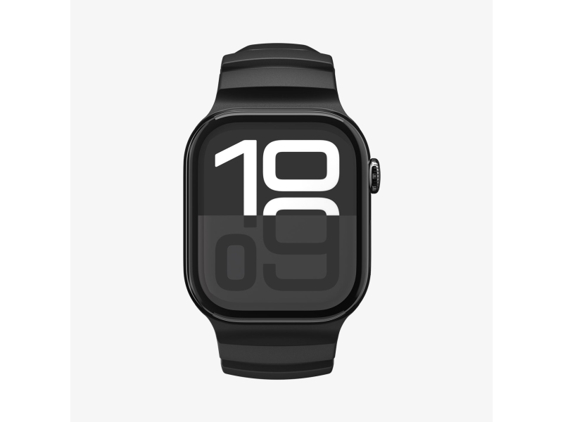Spigen Wbs2 Apple Watch 10/11 (46Mm) Band Black, Band, Smartwatch, Black, Apple, Apple Watch 10/11 (46Mm), Silicone