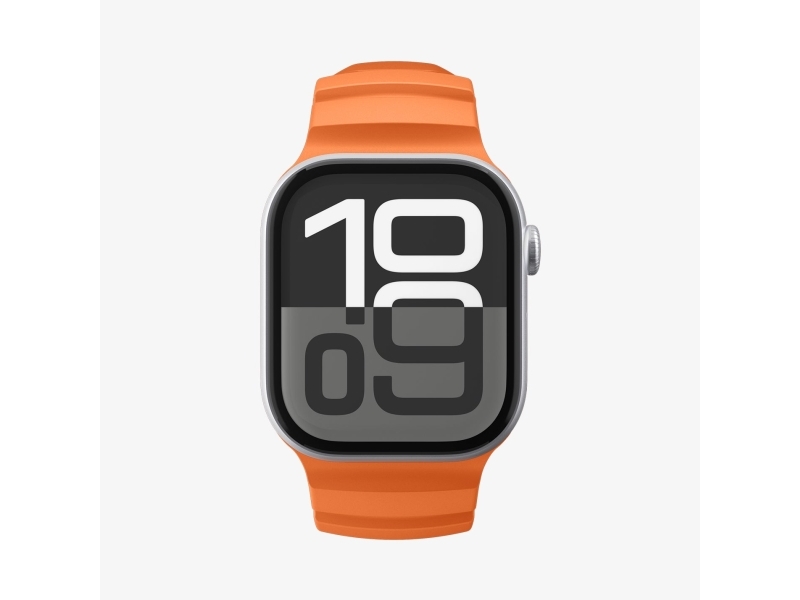 Spigen Wbs2, Band, Smartwatch, Orange, Apple, Apple Watch 10/11 (46Mm), Silikone