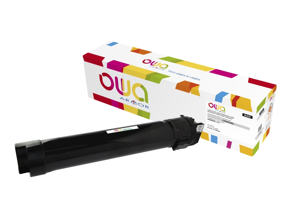 Owa - Sort - Kompatibel - Tonerpatron (Alternativ Til: Lexmark C950x2kg) - For Lexmark C950de, C950dte