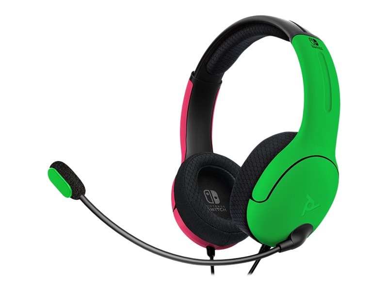 Pdp Gaming Lvl40 - Headset - Fuld Størrelse - Kablet - 3,5 Mm Jackstik - Neon Splat