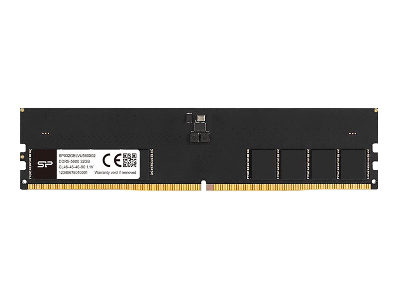 Silicon Power Sp016gblvu560f02 Desktop Dimm, 16 Gb X1, Ddr5, 5600 Mhz, Cl46, 1.1V