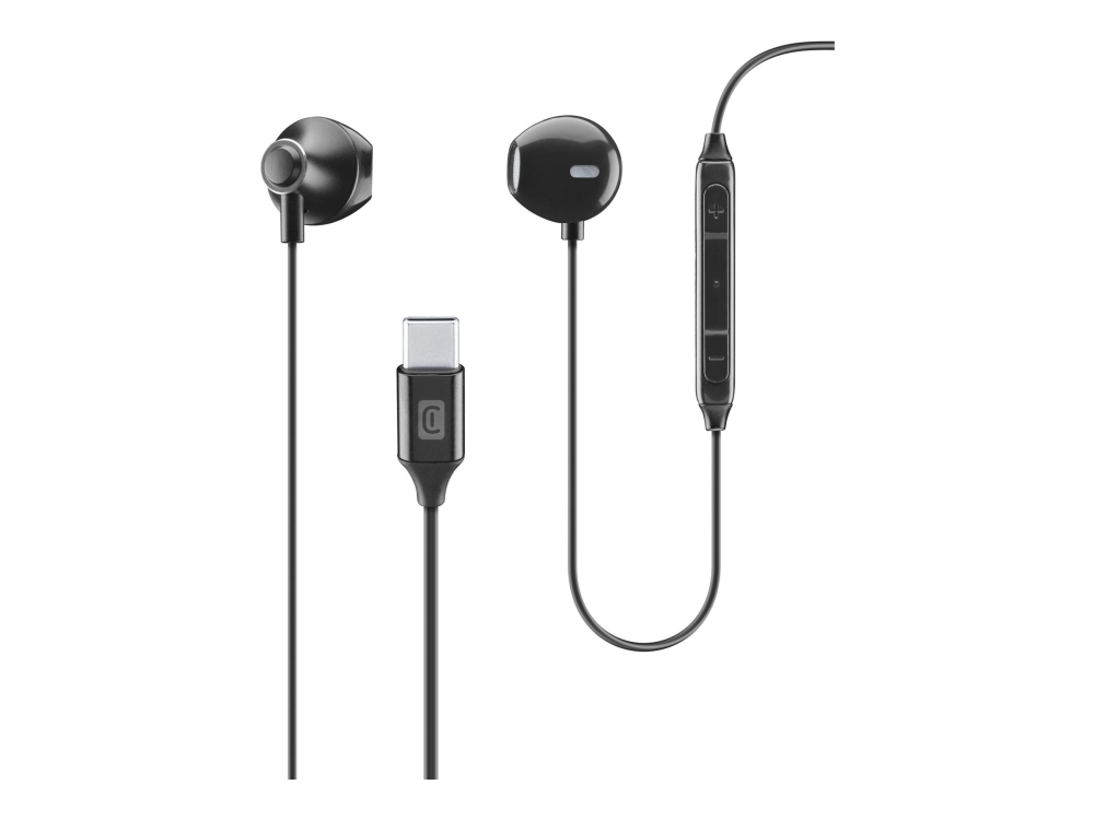 Cellularline Orbit-Hovedtelefoner Med Ledning I Øret Opkald/Musik Usb Type-C Sort (Auorbittypeck)