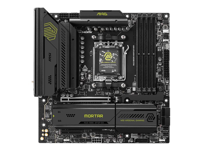 Msi Mag B850m Mortar Wifi, Amd, Socket Am5, Amd Ryzen 7000 Series, Amd Ryzen 8000 Series, Amd Ryzen 9000 Series, Socket Am5, Ddr5-Sdram, 256 Gb