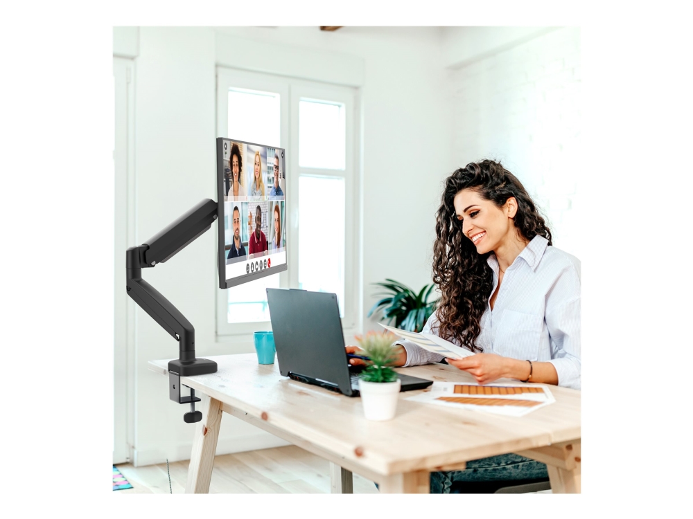 J5create Jtsa101 - Monteringssæt (Monitorarm, Klemmemonteringsbase, Pakning Til Gennemføring) - For Monitor - Ergonomisk - Aluminium, Plastik, Stål -