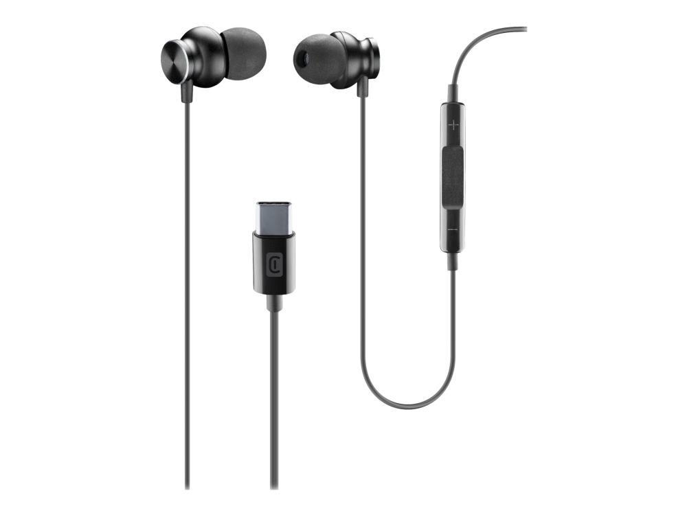 Cellularline Sparrow-Hovedtelefoner Med Ledning I Øret Usb Type-C Sort (Ausparrowtypeck)