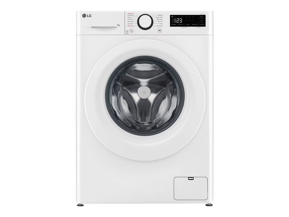 LG Serie R5 F2WR509SWW - Vaskemaskine - bredde: 60 cm - dybde: 53.5 cm - højde: 85 cm - frontbetjening - 9 kg - 1200 rpm - hvid